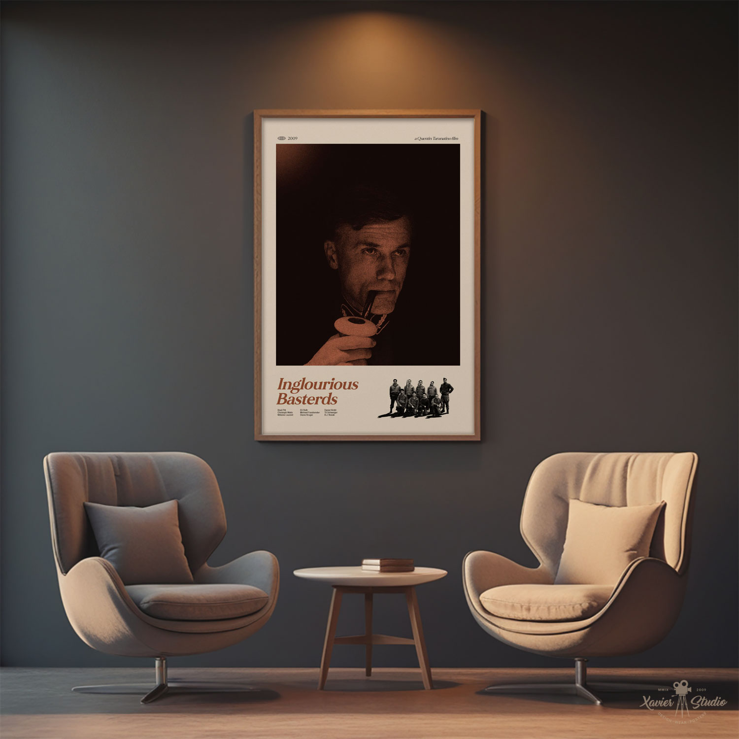 Minimalistický filmový plakát Hanebný Pancharti od Quentina Tarantina